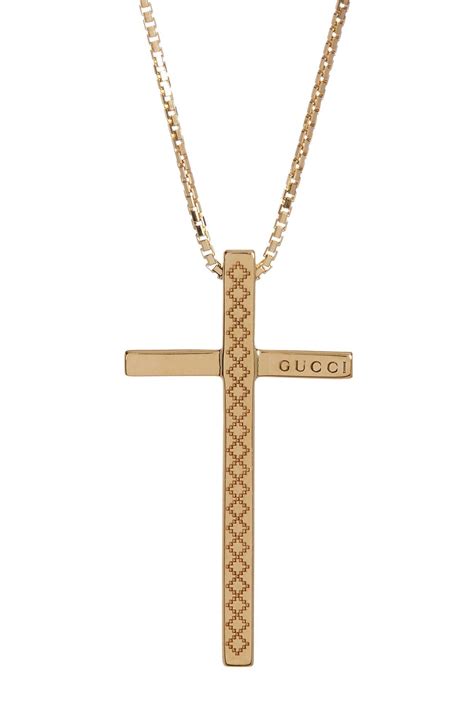 gucci diamantissima necklace with cross pendant